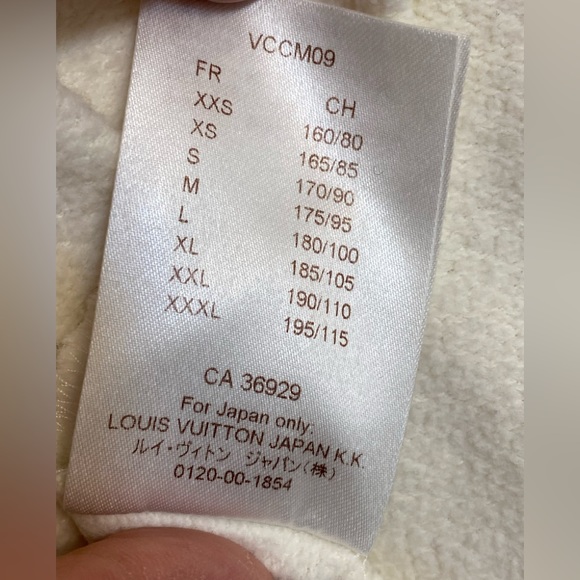 SOLD Authentic Louis Vuitton X Fragment T-shirt cream black spell out - Picture 9 of 15